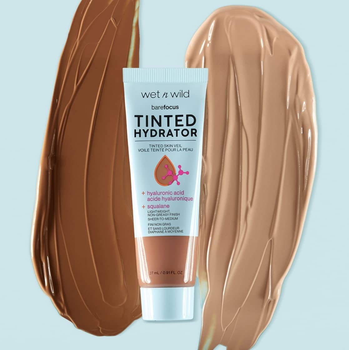 Wet n Wild Bare Focus Tinted Hydrator Matte Finish, Light Medium, Oil-Free, Moisturizing Makeup | Hyaluronic Acid | Sheer To Medium Coverage - Image 8